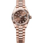 Rolex Lady-Datejust 279175 (2025) - Bruin wijzerplaat 28mm Roségoud (1/1)