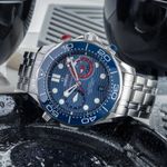 Omega Seamaster Diver 300 M 210.30.44.51.03.002 (Onbekend (willekeurig serienummer)) - Blauw wijzerplaat 44mm Staal (2/8)