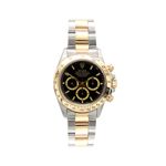 Rolex Daytona 16523 (Unknown (random serial)) - Black dial 40 mm Gold/Steel case (1/7)