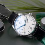 IWC Portuguese Automatic IW500705 (Onbekend (willekeurig serienummer)) - Zilver wijzerplaat 42mm Staal (2/8)