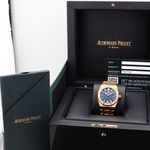 Audemars Piguet Royal Oak Lady 67651OR.ZZ.1261OR.02 (2022) - Blauw wijzerplaat 33mm Roségoud (5/6)