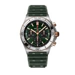 Breitling Chronomat 42 UB0134131L1S1 (2026) - Green dial 43 mm Gold/Steel case (1/8)