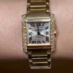 Cartier Tank Française WJTA0062 (2025) - Gold dial 21 mm Yellow Gold case (2/3)