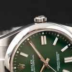 Rolex Oyster Perpetual 41 124300 (2021) - Groen wijzerplaat 41mm Staal (3/8)