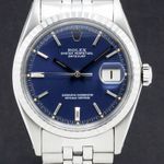 Rolex Datejust 1603 (1973) - Blue dial 36 mm Steel case (1/7)