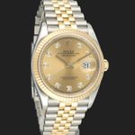 Rolex Datejust 36 126233 (2019) - Champagne dial 36 mm Gold/Steel case (4/8)