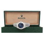 Rolex Lady-Datejust 69174 (Unknown (random serial)) - Blue dial 26 mm Steel case (2/8)