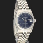 Rolex Datejust 31 68274 (1987) - Blue dial 31 mm Steel case (4/8)