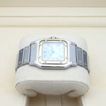 Cartier Santos 2961 (Onbekend (willekeurig serienummer)) - Wit wijzerplaat 29mm Goud/Staal (3/8)