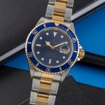 Rolex Submariner Date 16613 (1991) - Blue dial 40 mm Gold/Steel case (3/8)