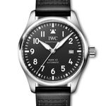 IWC Pilot Mark IW328201 (2023) - Zwart wijzerplaat 40mm Staal (1/1)