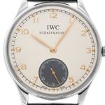 IWC Portuguese Hand-Wound IW545405 (2010) - Zilver wijzerplaat 44mm Staal (1/7)