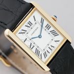 Cartier Tank Solo 2742 (2011) - White dial 27 mm Yellow Gold case (3/8)
