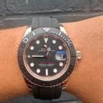 Rolex Yacht-Master 40 126655 (2025) - Black dial 40 mm Rose Gold case (5/6)