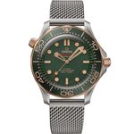 Omega Seamaster Diver 300 M 210.90.42.20.10.001 (2025) - Groen wijzerplaat 42mm Titanium (1/1)