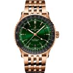 Breitling Navitimer GMT R32310251L1R1 (2024) - Groen wijzerplaat 41mm Roodgoud (1/1)