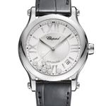 Chopard Happy Sport 278559-3001 (2024) - Zilver wijzerplaat 36mm Staal (1/3)