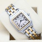 Cartier Panthère 1100 (1995) - White dial 27 mm Gold/Steel case (1/8)