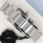 Cartier Tank Française W51011Q3 (2001) - White dial 25 mm Steel case (5/7)