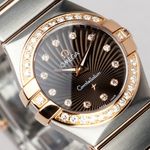 Omega Constellation Quartz 123.25.24.60.63.002 (2019) - Bruin wijzerplaat 24mm Staal (3/8)