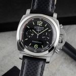 Panerai Luminor 1950 3 Days Chrono Flyback PAM00212 (Unknown (random serial)) - Black dial 44 mm Steel case (3/8)