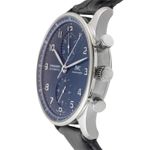 IWC Portuguese Chronograph IW371606 (Unknown (random serial)) - Blue dial 41 mm Steel case (6/8)