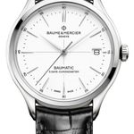 Baume & Mercier Clifton M0A10518 (2025) - Wit wijzerplaat 40mm Staal (1/1)