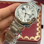 Cartier Ballon Bleu 36mm WSBB0021 (2024) - Zilver wijzerplaat 37mm Staal (6/8)