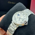 Cartier Ballon Bleu 36mm WSBB0021 (2024) - Zilver wijzerplaat 37mm Staal (3/8)