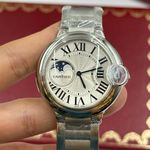 Cartier Ballon Bleu 36mm WSBB0021 (2024) - Zilver wijzerplaat 37mm Staal (5/8)