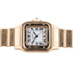 Cartier Santos 887901 (Unknown (random serial)) - Champagne dial 29 mm Yellow Gold case (6/8)