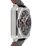 Bell & Ross BR 03-94 Chronographe BR0394-BL-SI/SCA (2023) - Transparent dial 43 mm Steel case (5/8)