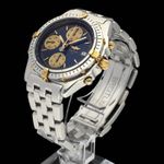 Breitling Chronomat B13050.1 (1995) - Blue dial 39 mm Gold/Steel case (5/7)