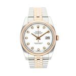 Rolex Datejust 36 116231 (2009) - Wit wijzerplaat 36mm Goud/Staal (1/5)