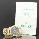 Rolex Datejust 36 16233 (1991) - Black dial 36 mm Gold/Steel case (5/7)