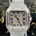 Cartier Santos WSSA0018 (2023) - Zilver wijzerplaat 40mm Staal (2/8)