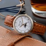 Blancpain Villeret 6595 (1990) - White dial 35 mm Yellow Gold case (2/8)