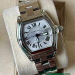 Cartier Roadster W62000V3 (2010) - Zilver wijzerplaat 38mm Staal (1/7)