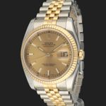 Rolex Datejust 36 116233 (2010) - Champagne wijzerplaat 36mm Goud/Staal (1/8)