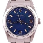 Rolex Oyster Perpetual 31 67480 (Unknown (random serial)) - Blue dial 31 mm Steel case (2/8)
