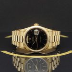 Rolex Day-Date 36 18238 (1989) - Black dial 36 mm Yellow Gold case (4/7)