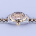Rolex Lady-Datejust 69173 (1996) - Champagne wijzerplaat 26mm Goud/Staal (6/8)