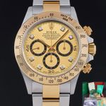 Rolex Daytona 16523 (1999) - Champagne wijzerplaat 40mm Goud/Staal (1/8)