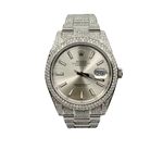 Rolex Datejust 41 126300 (2022) - Zilver wijzerplaat 41mm Staal (1/8)