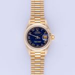 Rolex Lady-Datejust 69178 (1990) - Zwart wijzerplaat 26mm Geelgoud (3/8)