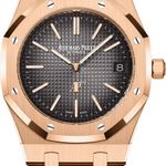 Audemars Piguet Royal Oak Jumbo 16202OR.OO.1240OR.02 (2024) - Zwart wijzerplaat 39mm Roségoud (1/1)