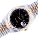 Rolex Datejust 36 16233 (1994) - Black dial 36 mm Gold/Steel case (1/8)