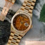 Rolex Day-Date 36 18038 (1986) - Brown dial 40 mm Yellow Gold case (1/8)