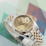 Rolex Datejust 36 116233 (2006) - Champagne wijzerplaat 36mm Goud/Staal (1/8)
