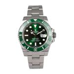 Rolex Submariner Date 116610LV (2018) - Green dial 40 mm Steel case (2/8)